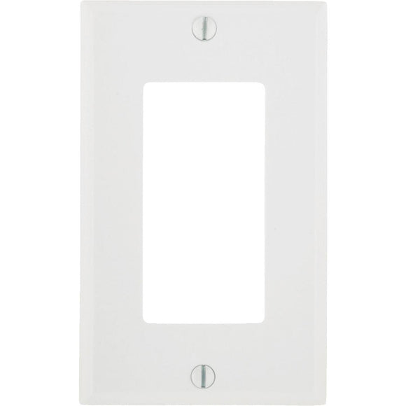 Leviton Decora 1-Gang Smooth Plastic Rocker Decorator Wall Plate, White