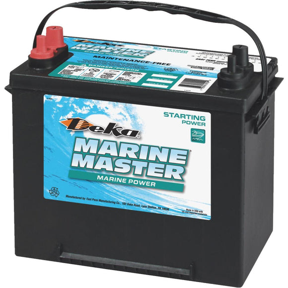 Deka Marine Master 12-Volt 550 CCA Starting Marine/RV Battery, Left Front Positive Terminal