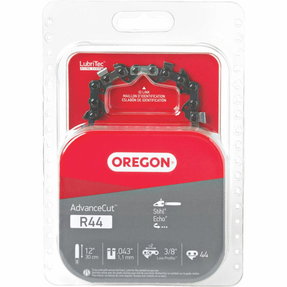 Oregon AdvanceCut LubriTec R44 12 In. 3/8 In. Low Profile 44 Link Chainsaw Chain