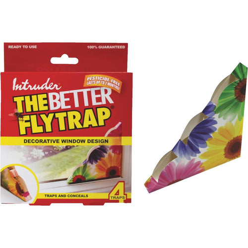 Intruder The Better Flytrap Disposable Indoor Fly Trap (4-Pack)