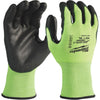 Milwaukee Men's XL Cut Level 3 High Vis Polyurethane Dipped Glove