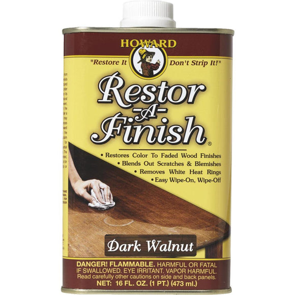 Howard Restor-A-Finish 16 Oz. Dark Walnut Wood Finish Restorer