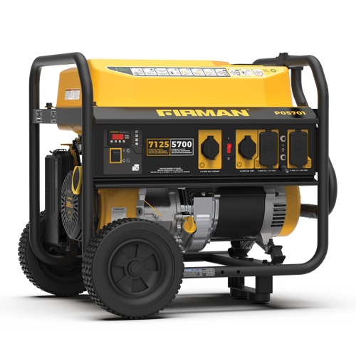 Firman Power Equipment Gas Portable Generator 7125w Recoil Start 120/240v