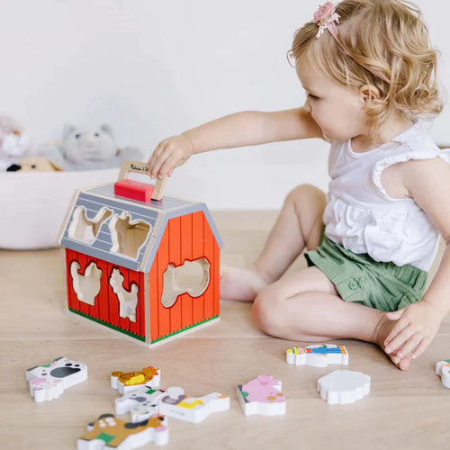 Melissa & Doug Take-Along Sorting Barn