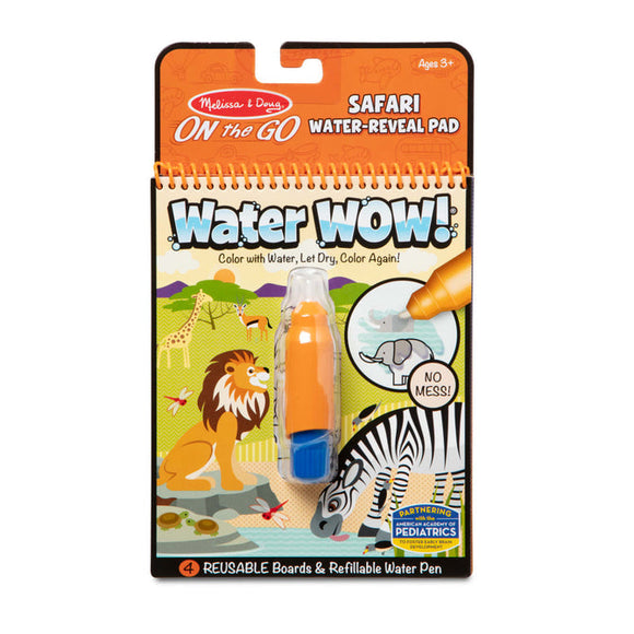 Melissa & Doug Water Wow! - Safari Water Reveal Pad - ON the GO Travel Activity