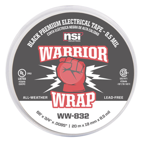 NSI Industries WW-832 8.5 m Premium Medium Vinyl Electrical Tape
