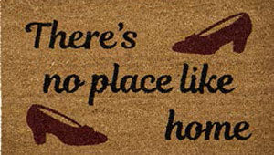 QRRI No Place Like Home Heavy Duty Coco Mat - 18'' x 30''