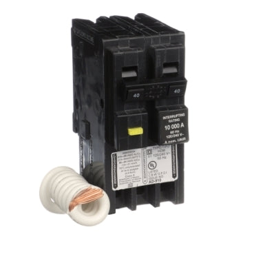 Square D™ Homeline™ Miniature Circuit Breakers 40A, 2 pole, 120/240 VAC