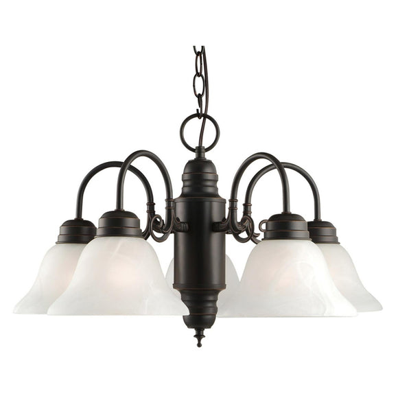 Design House Millbridge Chandelier in Oil-Rubbed Bronze, 5-Light 13.5-Inch by 22-Inch