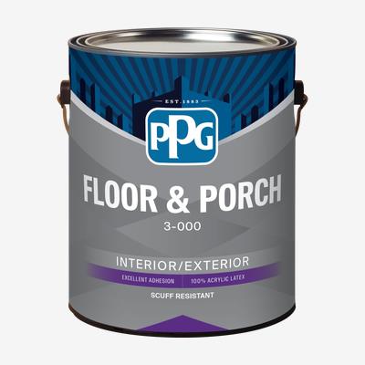 PPG Paint Floor & Porch Interior/Exterior Latex 1 Gallon Gray (1 Gallon, Gray)