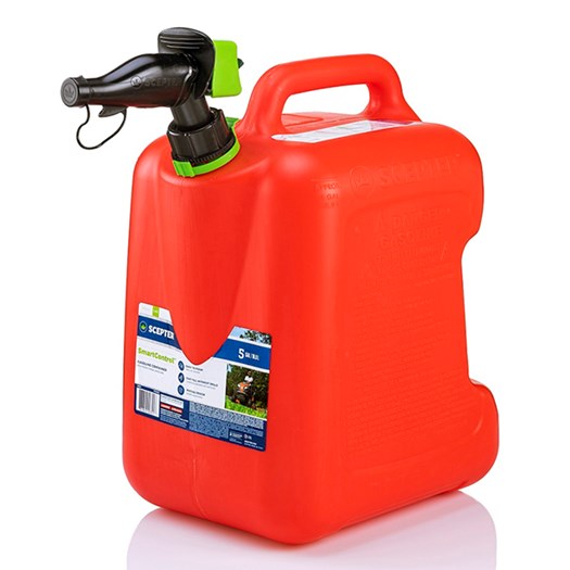 Scepter 5 Gallon Smartcontrol Gasoline Can With Rear Handle, Red