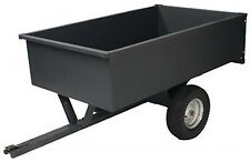 Precision Products LDT1002GY 750 LB capacity 10 Cu Ft Steel Trailing Dump Cart