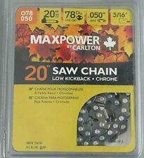 MaxPower 20 78 DL .050 Gauge 3/16 LOW-KICKBACK Replacement Saw Chain